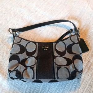 NWOT Coach Bag Silver and Black